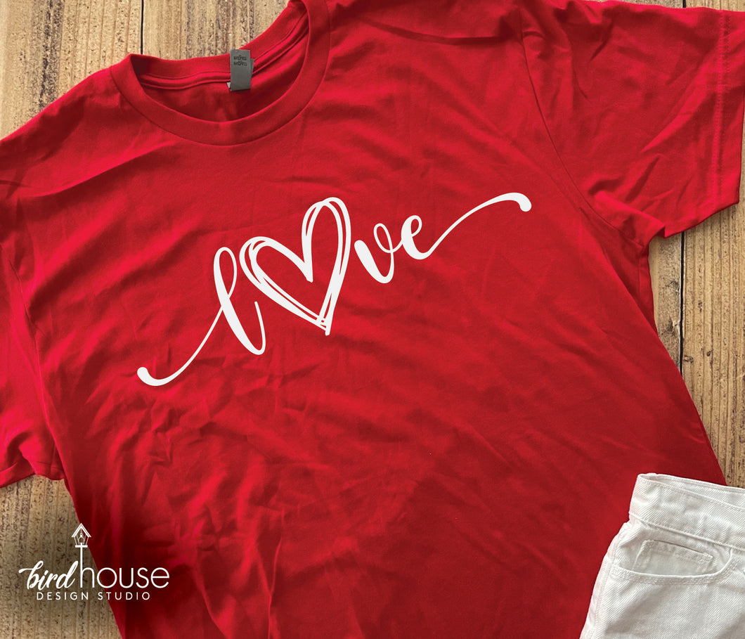 Love Heart, Cute Valentine's Day Shirt – Birdhouse Design Studio, LLC